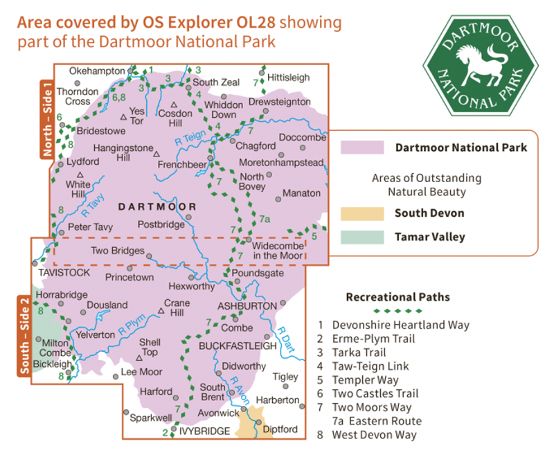 OS Explorer Map OL28 - Dartmoor-2